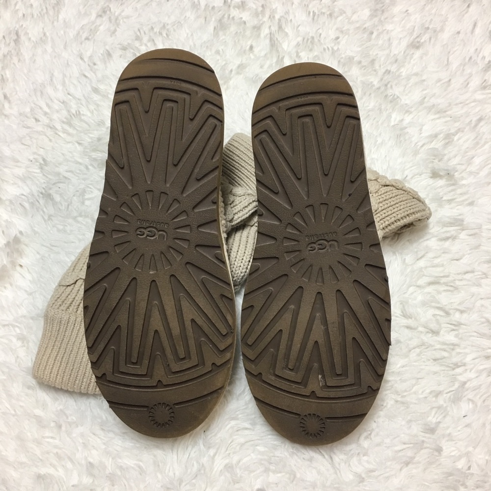 ❌SOLD❌ UGG Cream Sweater Knit Boots - Picture 6 of 8